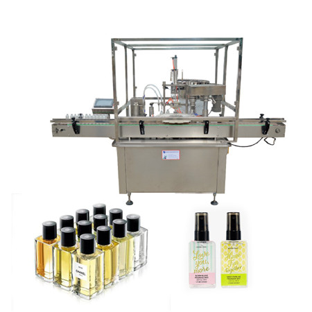 Väikesemahuline klaaspudelite täitmise masin / käsitsipesumasina vedel pudelitäidis 12 pead 220V madala hinnaga villimismasinad