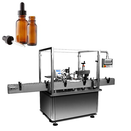 Väga täpne täisautomaatne oliiviõli täitmise korgimasin / viaali täitmise masin