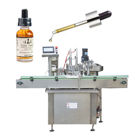 Automaatne tilguti pudel eeterlik õli cbd õli e vedeliku täitmise masin