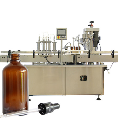 automaatne vedelikupudelite täitmismasin 4Oz aroomiteraapia plastist tilgutipudelid 8Oz lavendli eeterliku õli pudelite täitmismasin