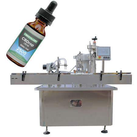 YB-YX4 automaatne täitmismasin 15 ml cbd viaali pudeli täitmise korgi- ja märgistamismasin